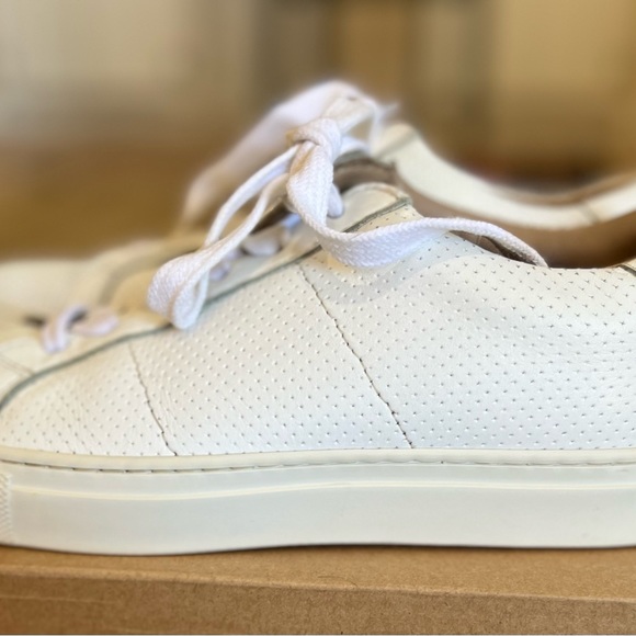 Greats Made in Italy Brooklyn White Leather Classic Sneaker Size 7 - Picture 5 of 9
